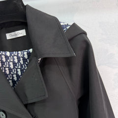 lapel belted trench coat