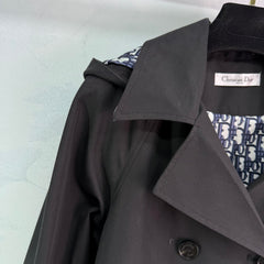 lapel belted trench coat