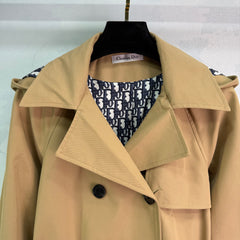 lapel belted trench coat