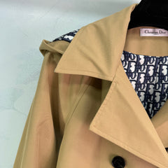 lapel belted trench coat