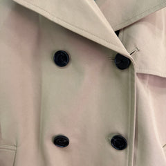 lapel belted trench coat