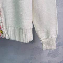 Arc de Triomphe knitted round neck long-sleeved cardigan