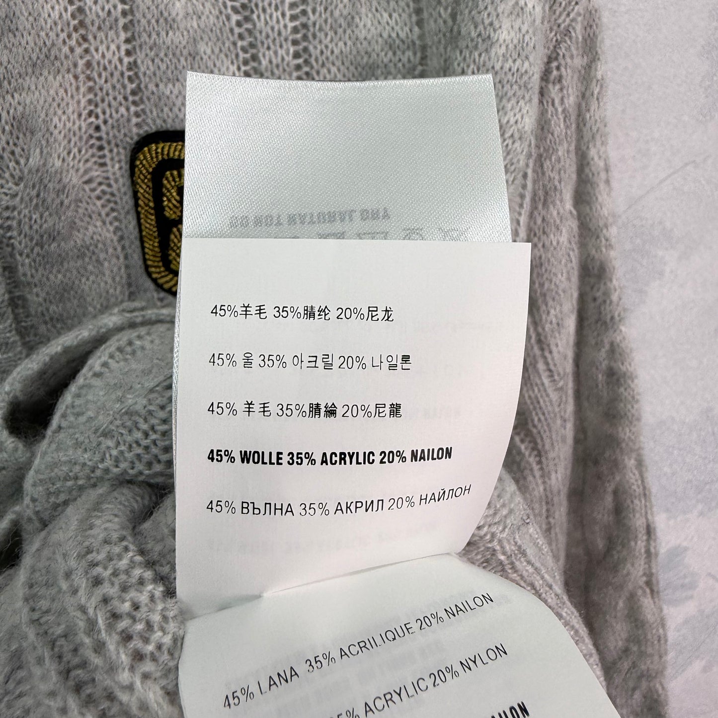 Kaschmir-Cardigan mit Schultütenknopf