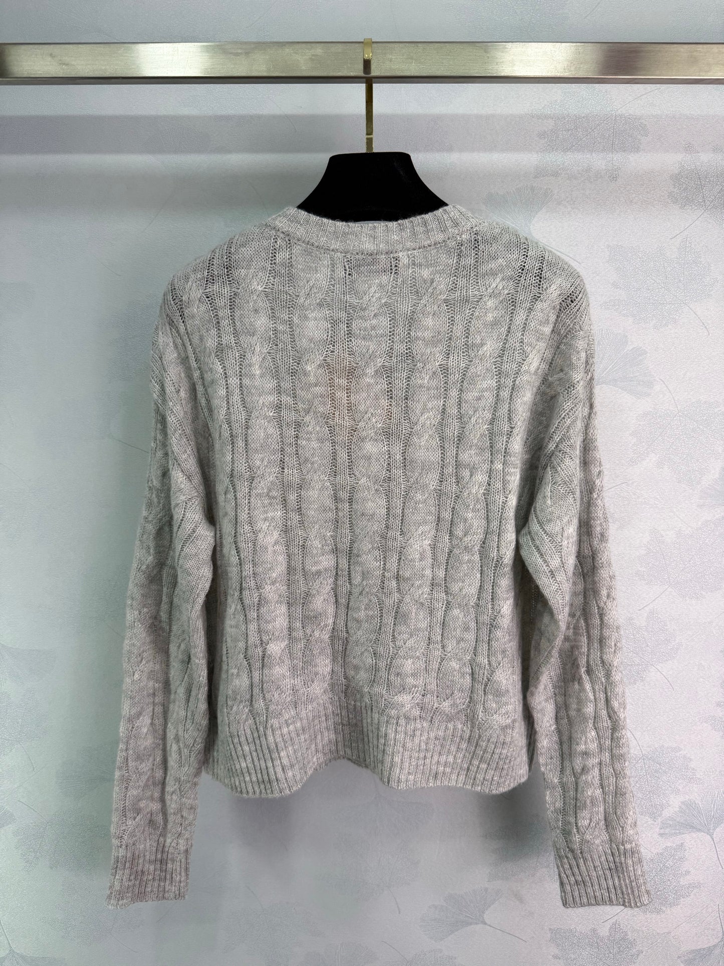 Kaschmir-Cardigan mit Schultütenknopf