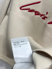 Embroidered Letter Sweatshirt Embossed Casual Suit