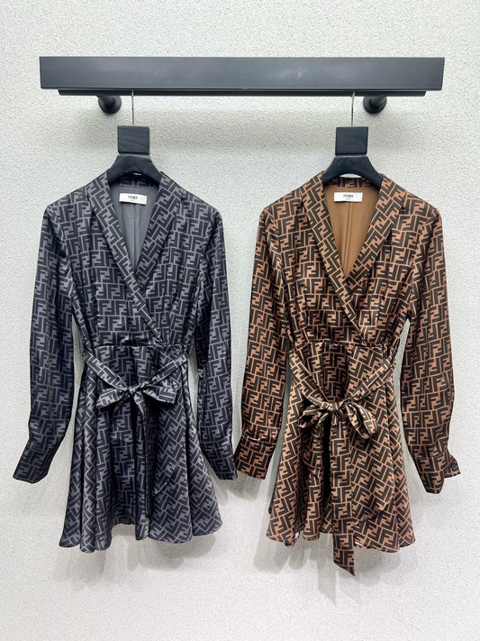 Monogram dress windbreaker