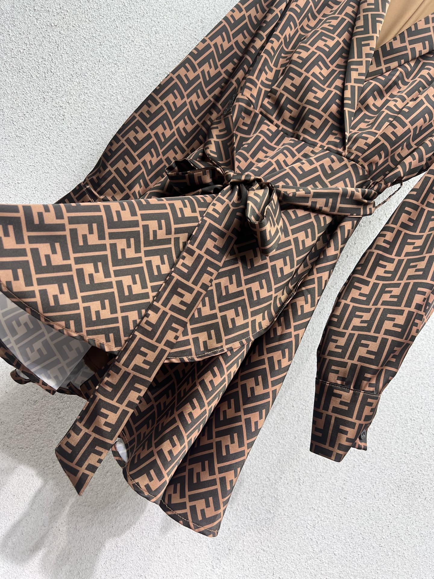 Monogram dress windbreaker