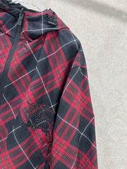 Classic Twill Check Reversible Hooded Jacket