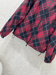 Classic Twill Check Reversible Hooded Jacket