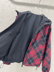 Classic Twill Check Reversible Hooded Jacket