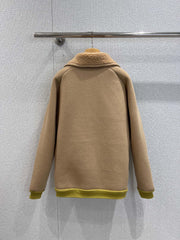 Soft silhouette lambswool coat