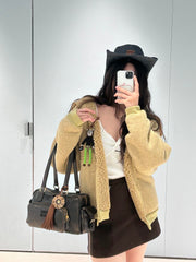 Soft silhouette lambswool coat