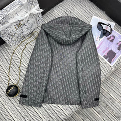 Hooded windbreaker jacket