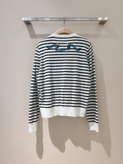Round neck striped print latest star ⭐️ pullover