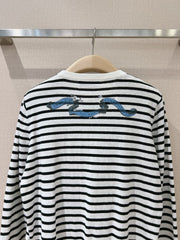 Round neck striped print latest star ⭐️ pullover