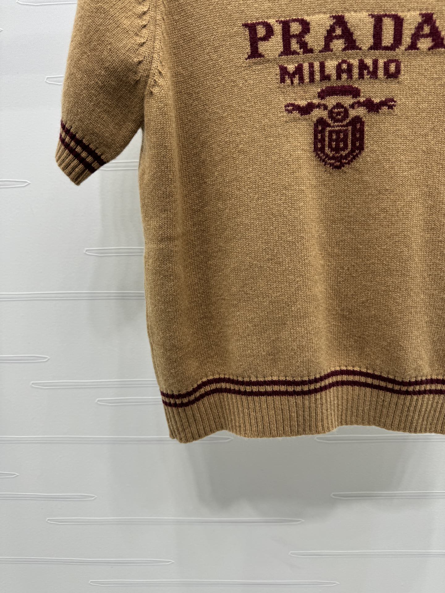 Strickoberteil mit Schalkragen