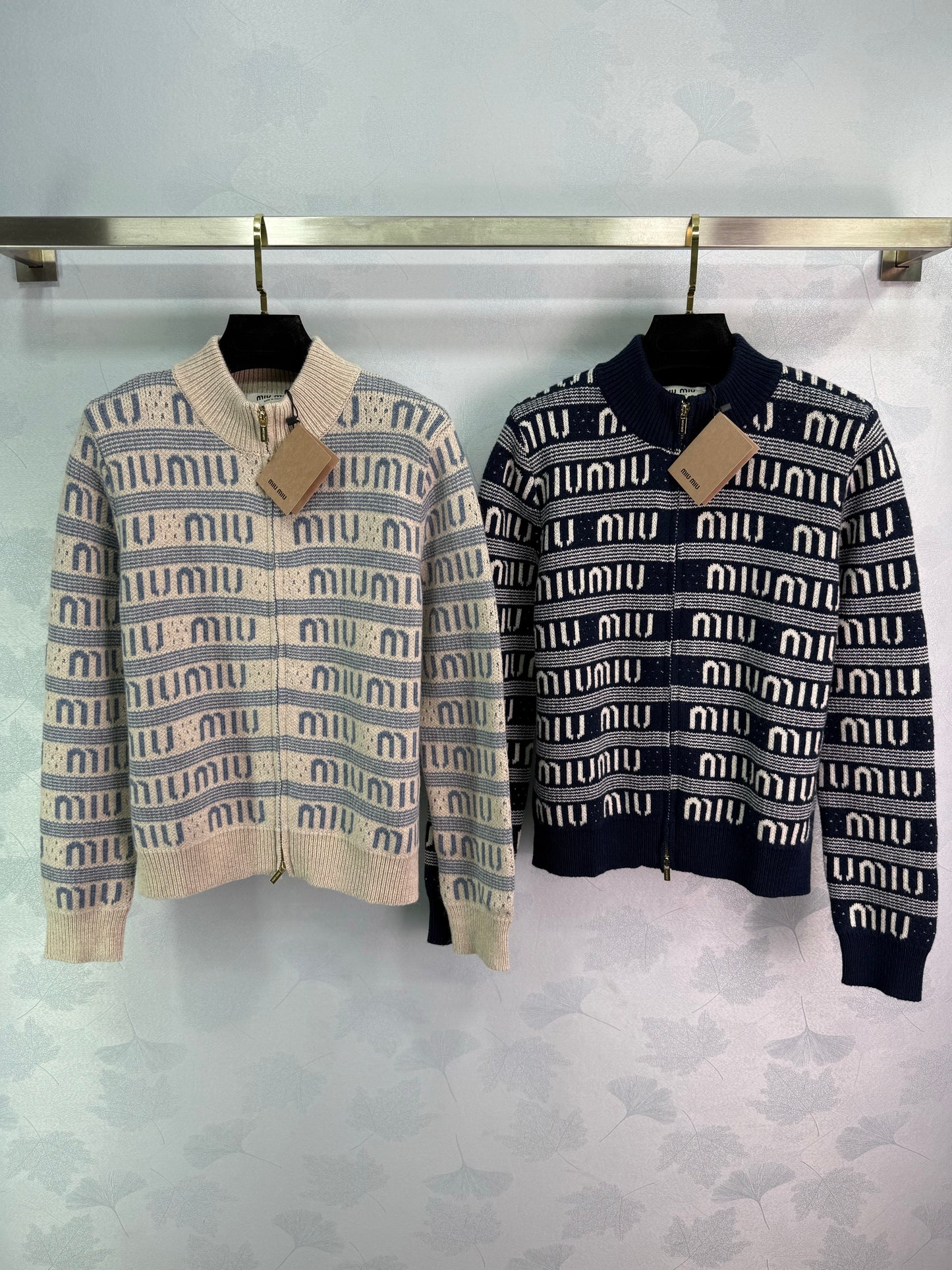 New autumn and winter knitted stand collar cardigan