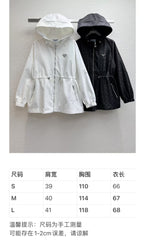 hooded jacquard jacket