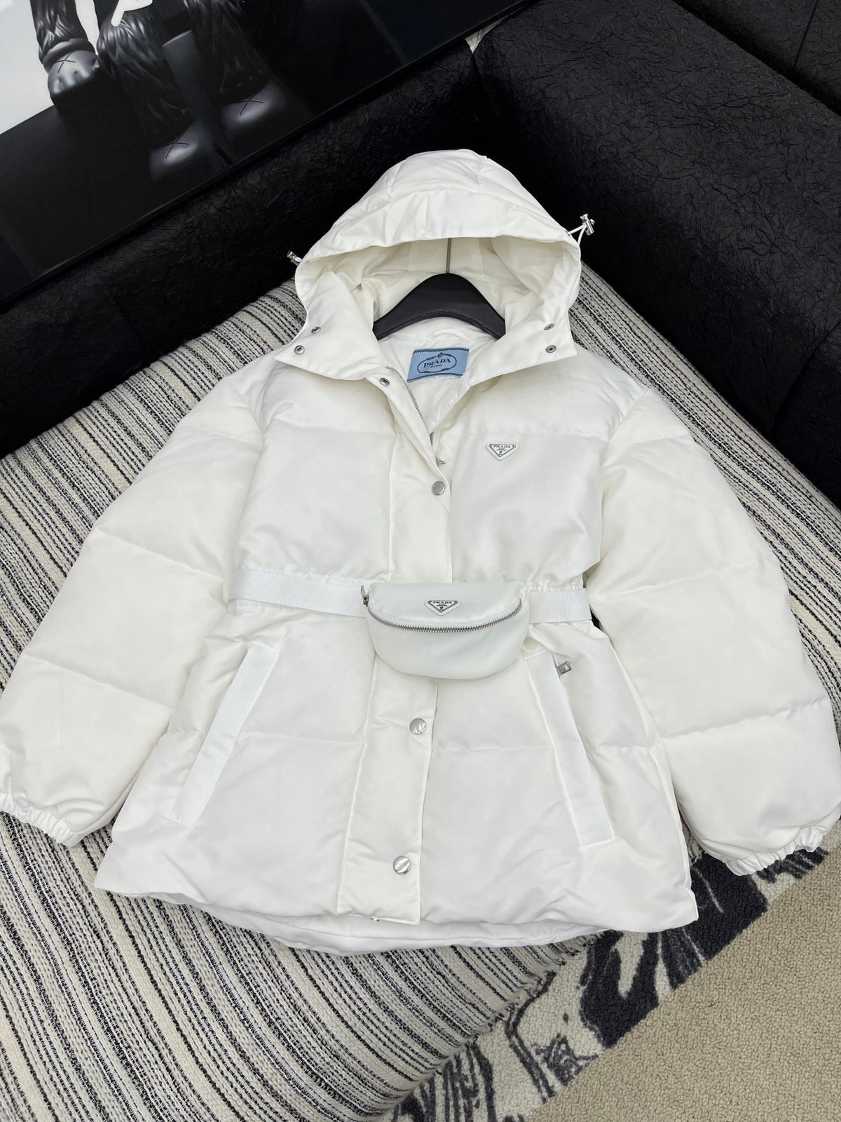 25 autumn and winter new arrival waist down jacket with hood