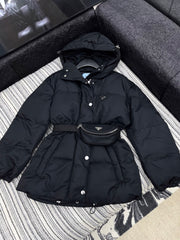 25 autumn and winter new arrival waist down jacket with hood
