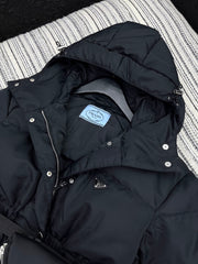 25 autumn and winter new arrival waist down jacket with hood