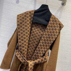 Handmade double-faced nylon wool coat