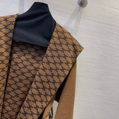 Handmade double-faced nylon wool coat