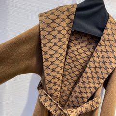 Handmade double-faced nylon wool coat