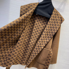 Handmade double-faced nylon wool coat