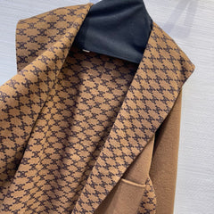 Handmade double-faced nylon wool coat