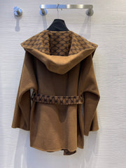Handmade double-faced nylon wool coat