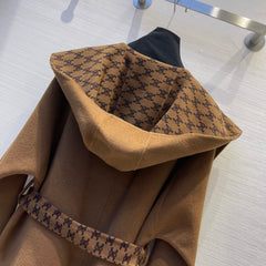 Handmade double-faced nylon wool coat
