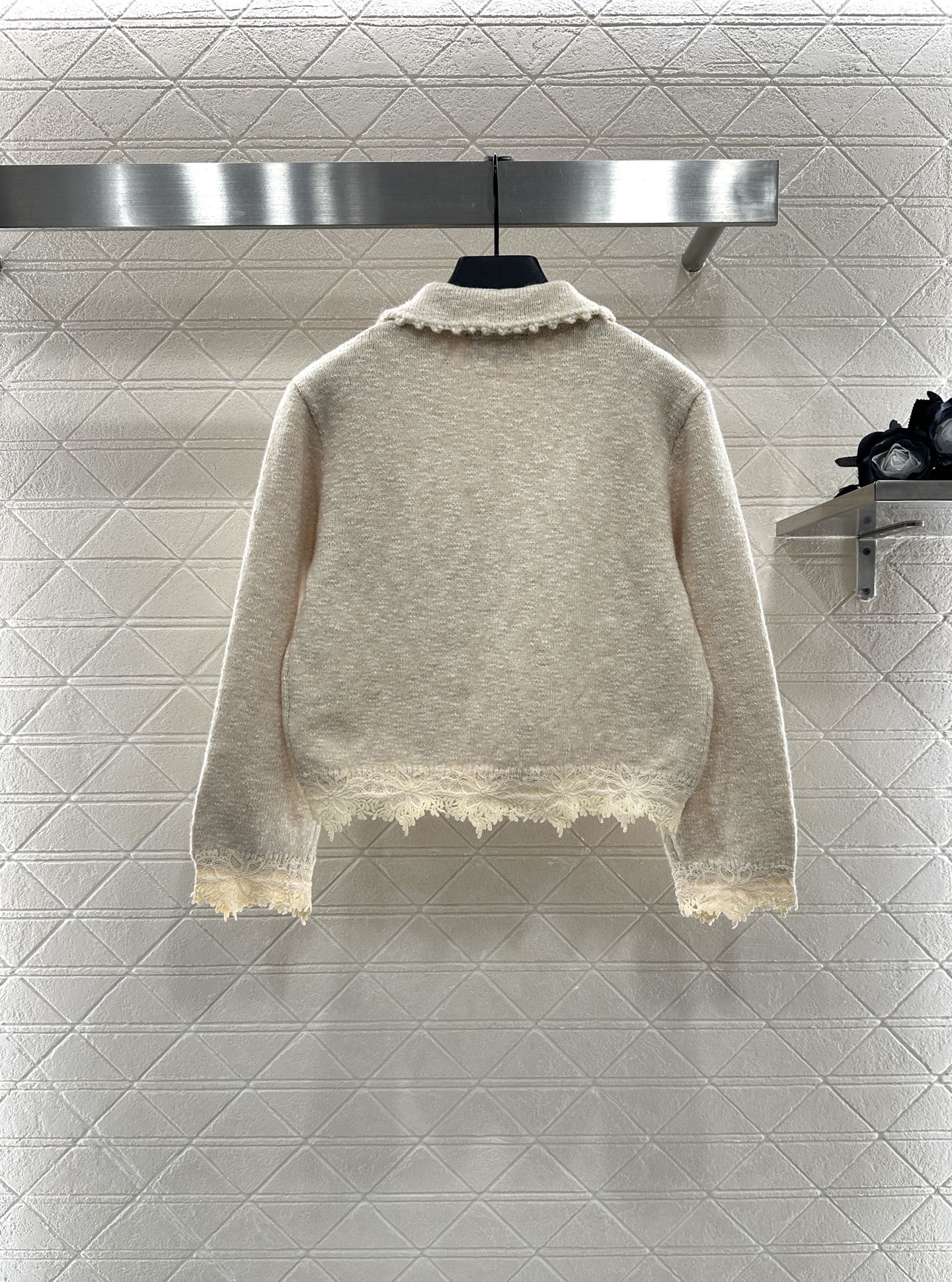 Cardigan en cachemire avec bouton cartable