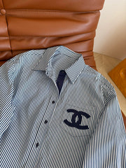Chemise slim à rayures et imprimé stretch