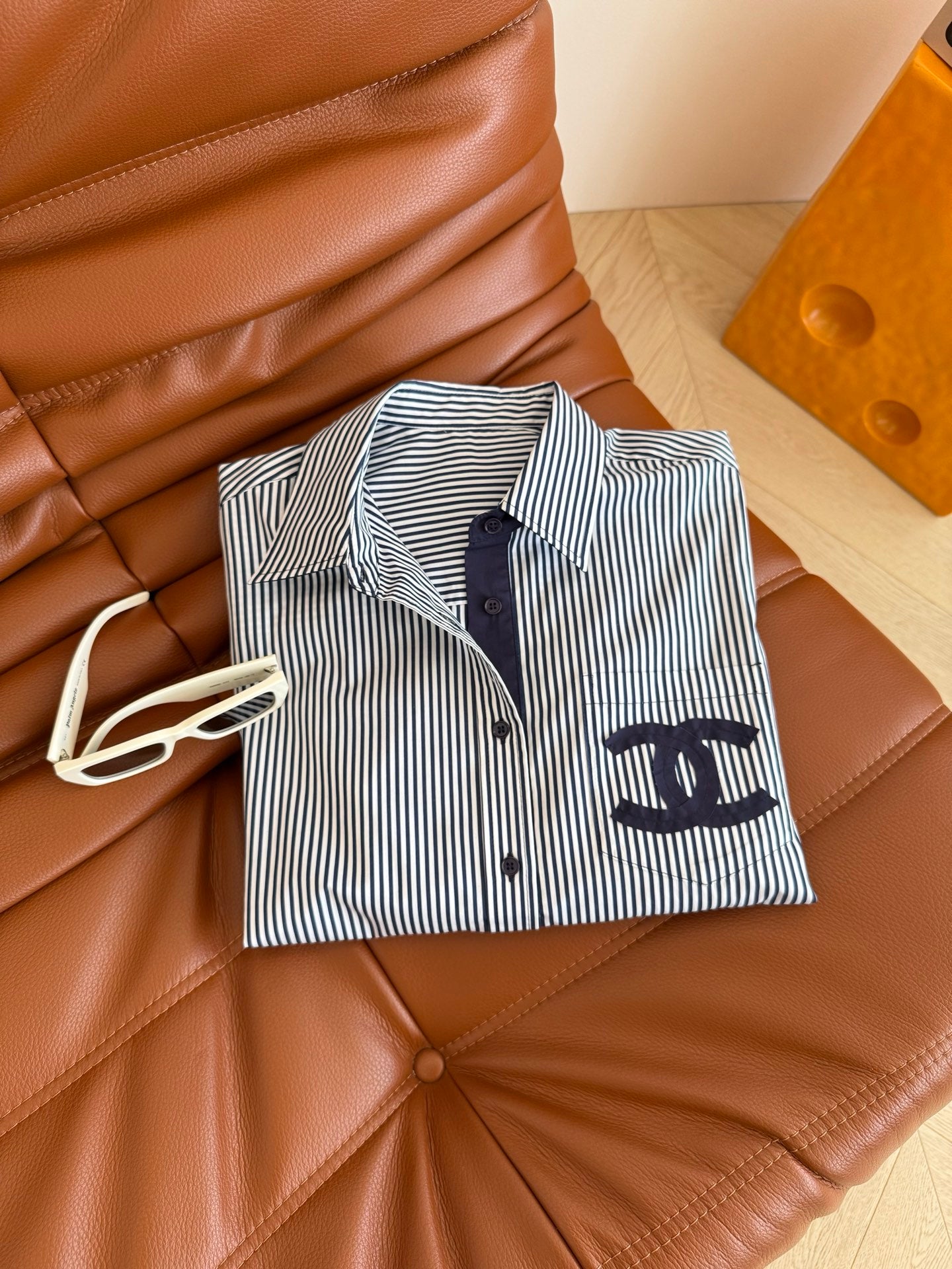 Bedrucktes Slim-Fit-Stretch-Hemd mit Streifen