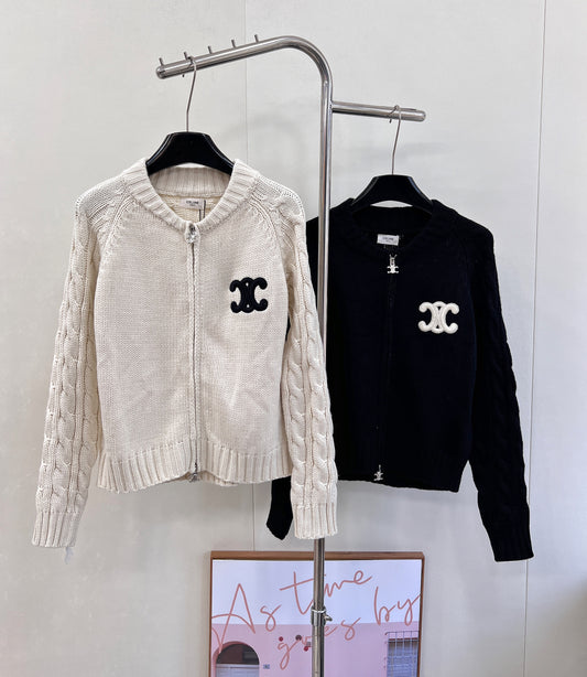 Kaschmir-Cardigan mit Schultütenknopf