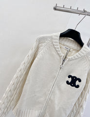 Kaschmir-Cardigan mit Schultütenknopf