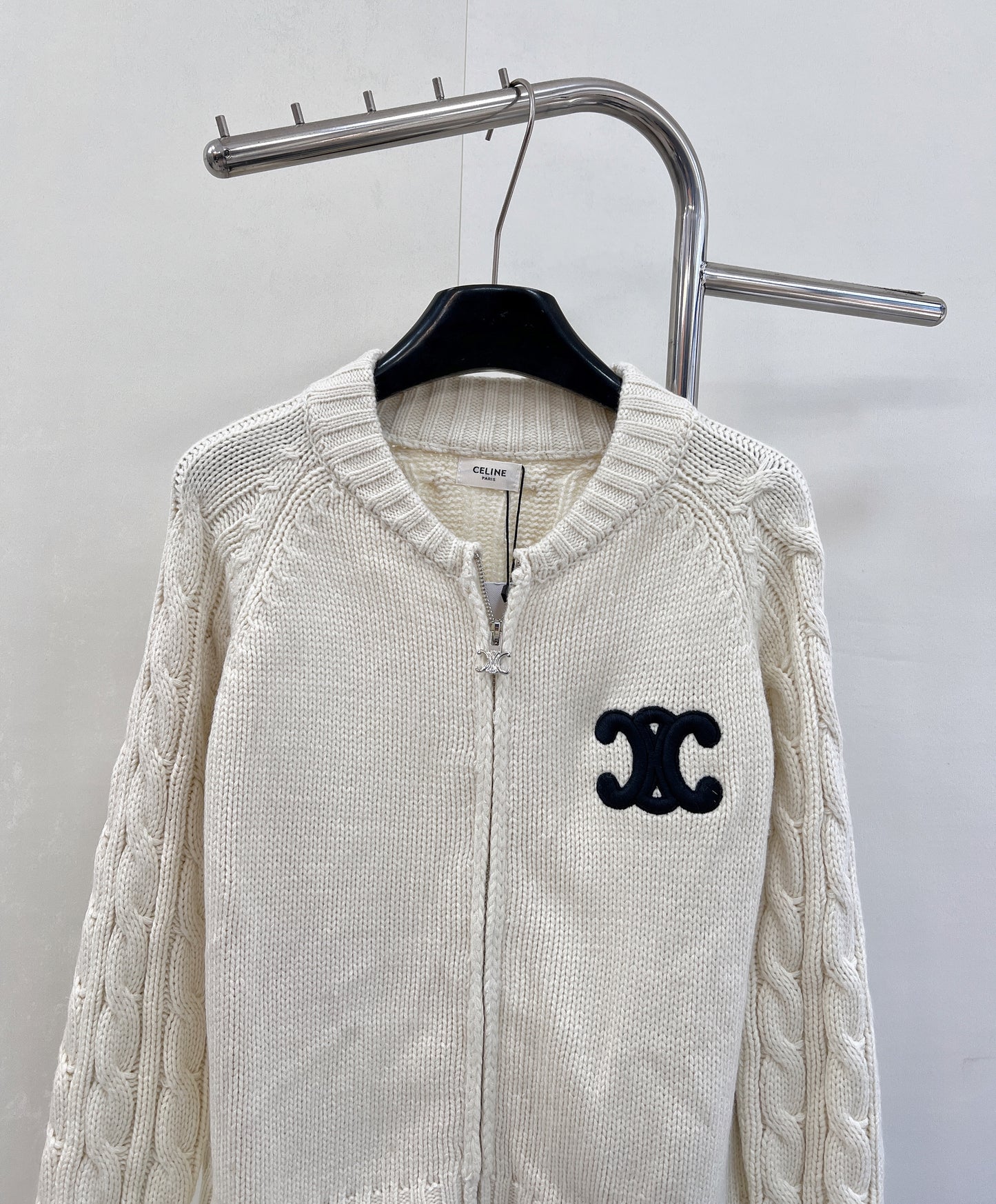 Cardigan en cachemire avec bouton cartable