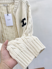 Kaschmir-Cardigan mit Schultütenknopf