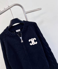 Kaschmir-Cardigan mit Schultütenknopf