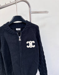 Kaschmir-Cardigan mit Schultütenknopf
