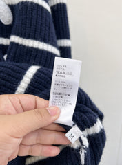 Arc de Triomphe striped hooded sweater