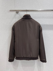 Reversible lambswool jacket
