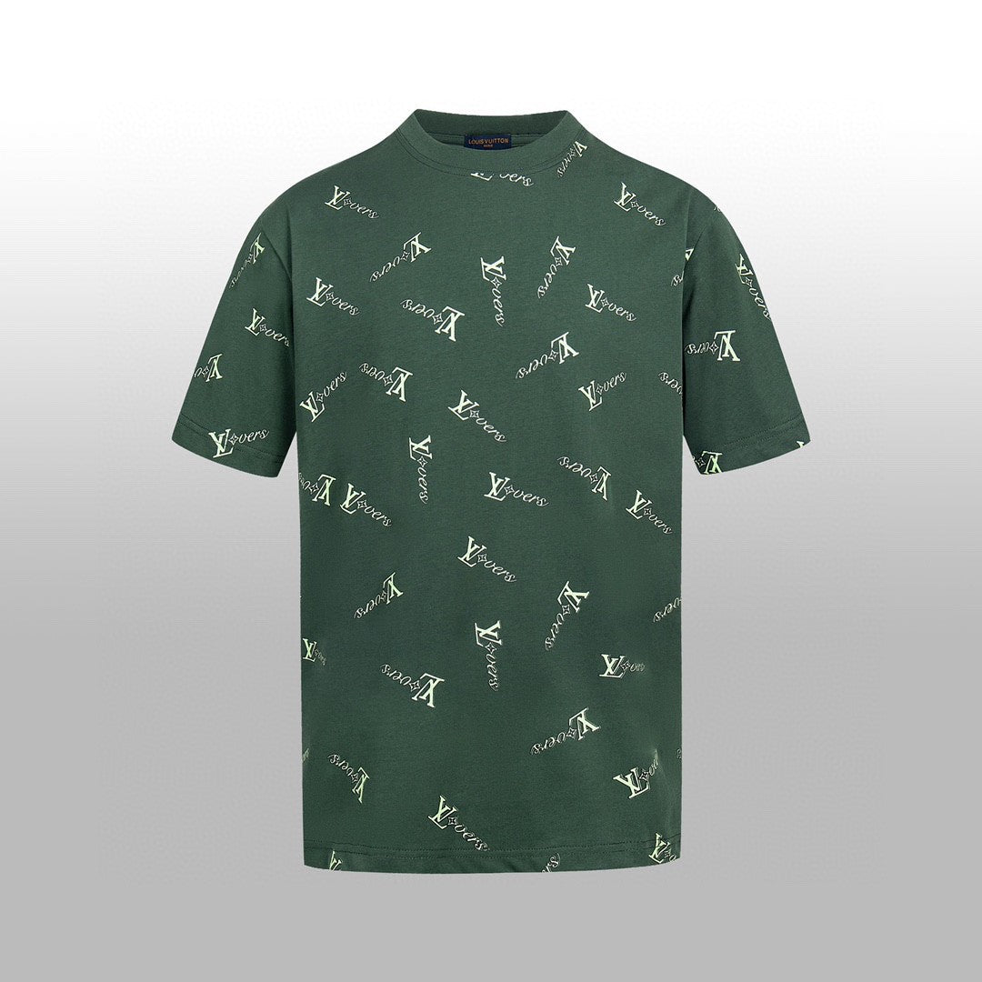 Emerald Monogram Print Oversized Tee