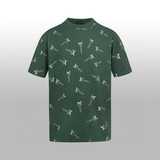 Emerald Monogram Print Oversized Tee