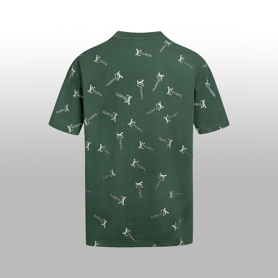 Emerald Monogram Print Oversized Tee