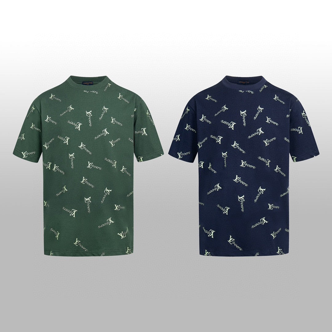 Emerald Monogram Print Oversized Tee