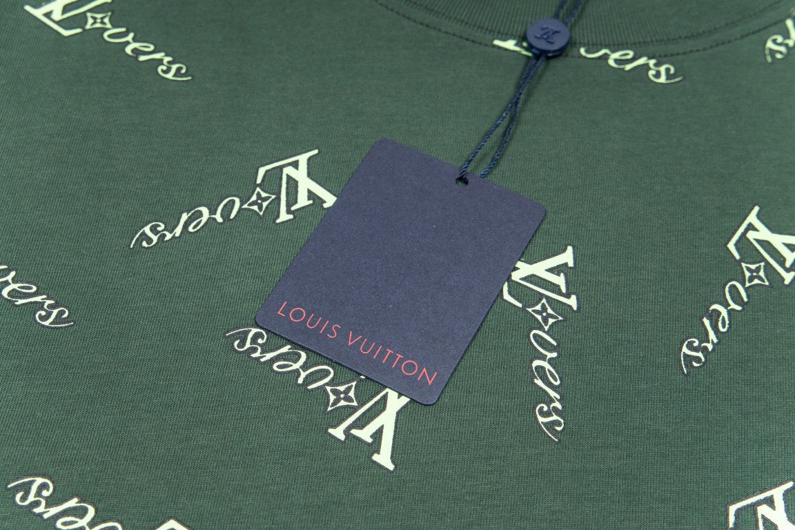 Emerald Monogram Print Oversized Tee