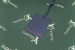 Emerald Monogram Print Oversized Tee