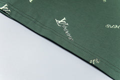 Emerald Monogram Print Oversized Tee